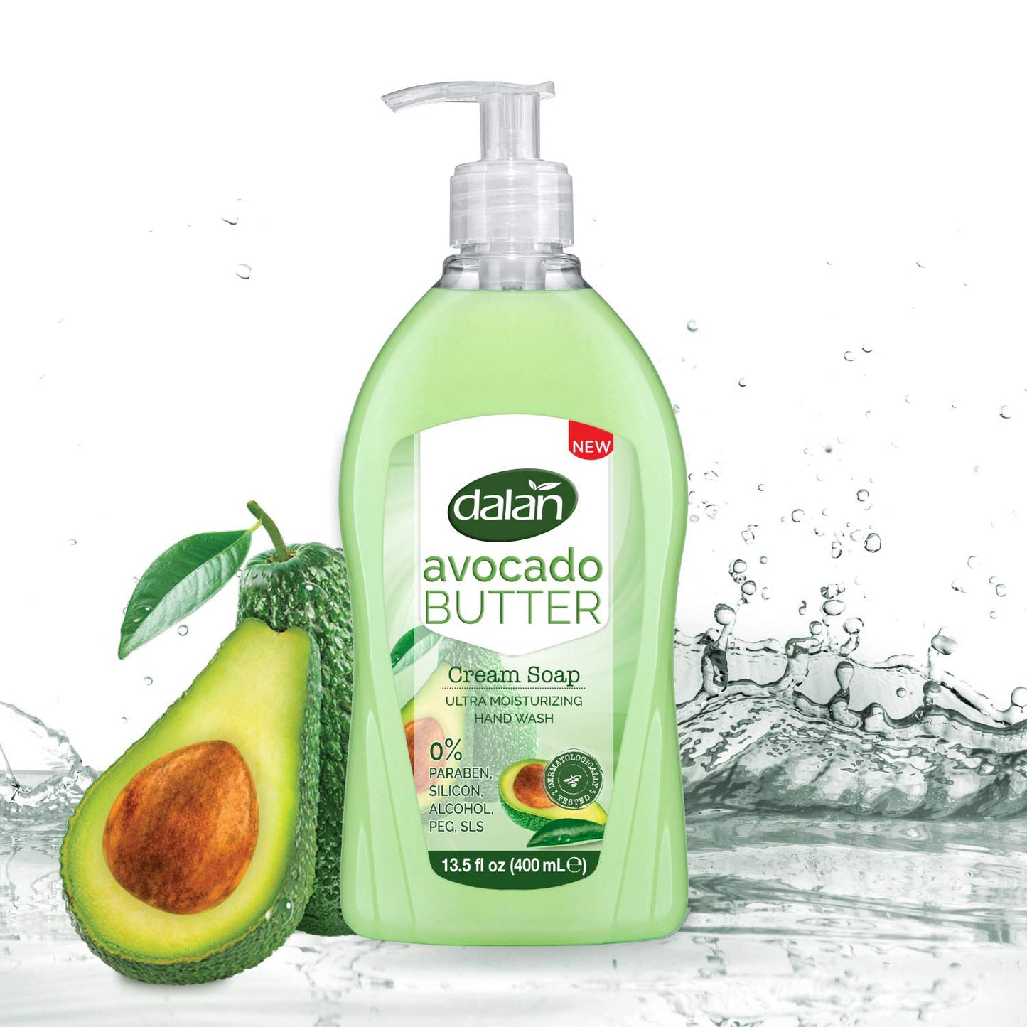 Dalan Avocado Butter Cream Ultra Moisturizing Liquid Hand Soap for Normal and Dry Hands Fresh Clean and Soft Feeling (13.5 Fl Oz / 400 mL (Pack of 1)) Beauty & Personal Care Dalan