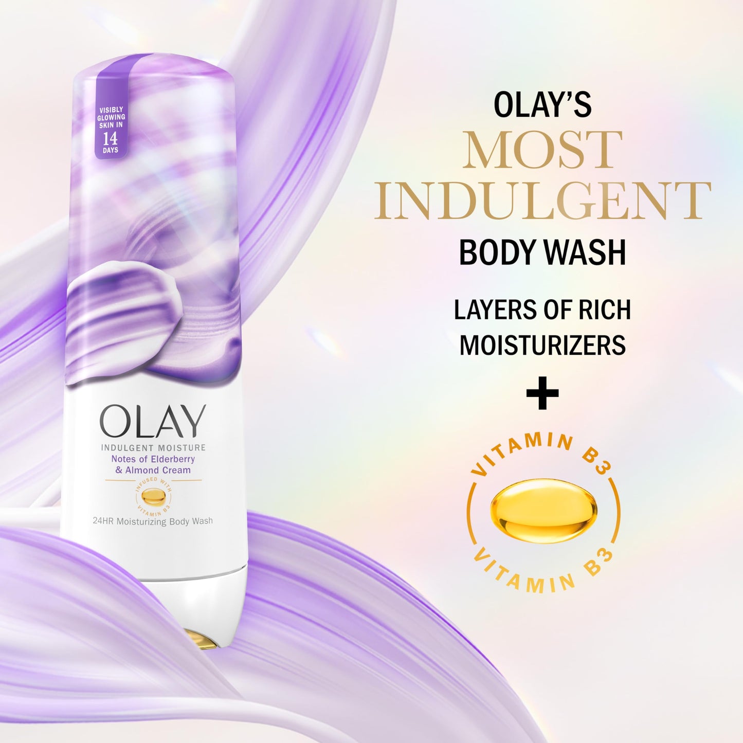 Olay Body Wash for Women, Indulgent Moisture, 24hr Moisturizing & Nourishing Formula, Infused with Vitamin B3 Complex, Luxurious Fragrances Beauty & Personal Care Olay