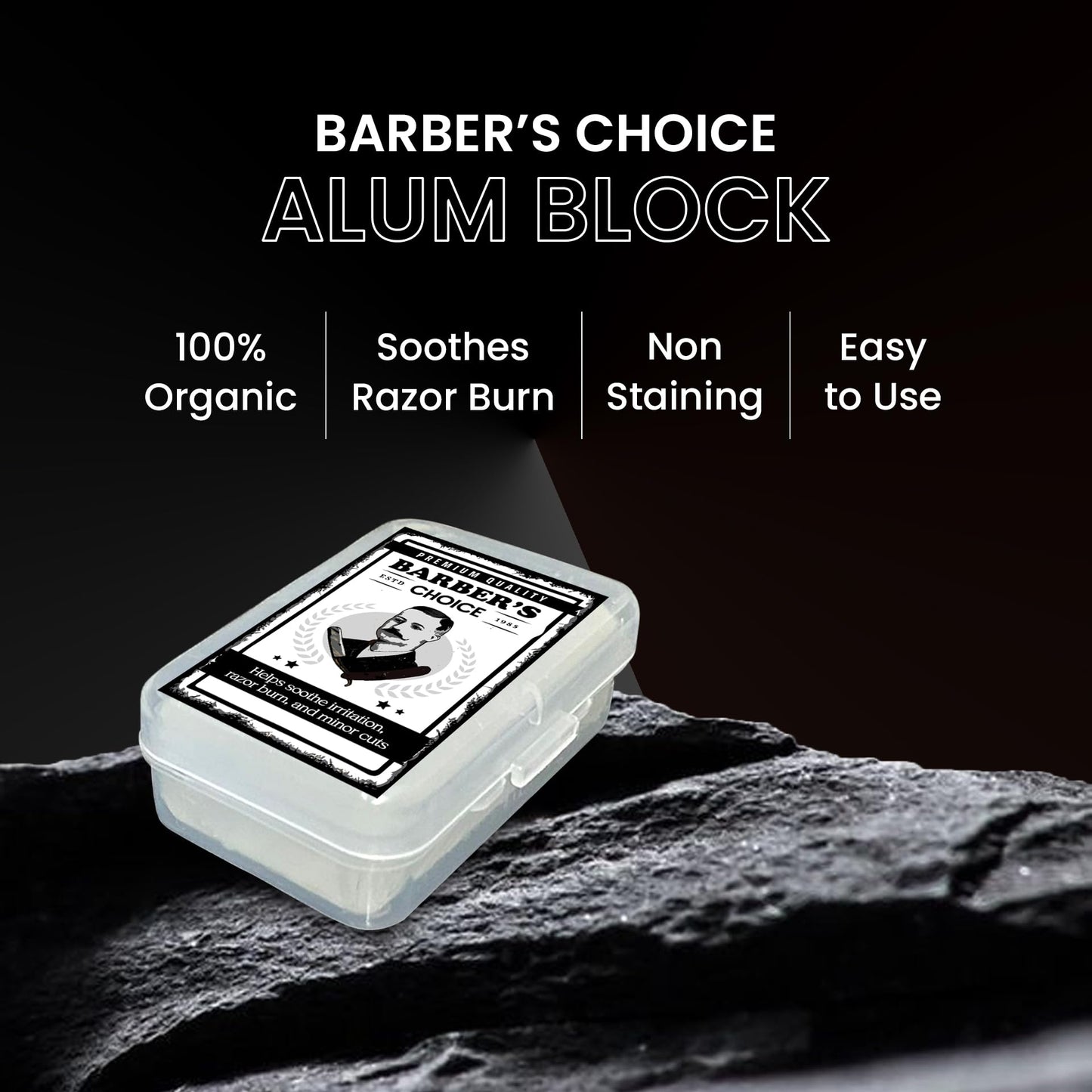 Pacific Pelican Barber’s Choice Alum Block - Premium Natural Potassium Alum for Razor Burn Relief & Post-Shave Care Beauty and Personal Care Pacific Pelican