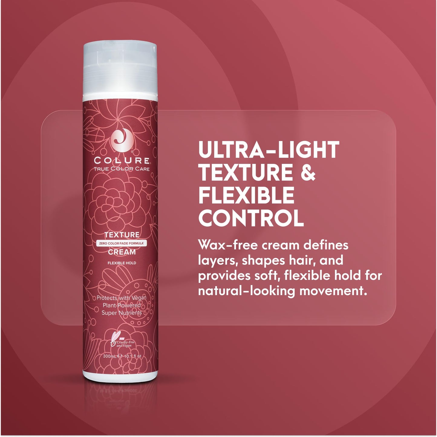 COLURE Texture Cream 10 oz - Ultra Light Shaping and Defining Hair Styling Cream with Professional Color Protection Beauty & Personal Care COLURE