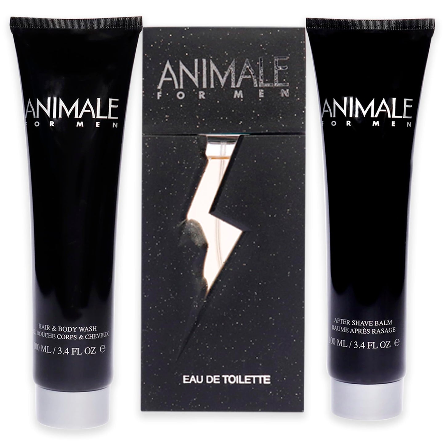 Animale By Animale Parfums For Men. Set-edt Spray 3.3 oz & Aftershave Balm 3.4 oz & Body Wash 3.4 oz Beauty & Personal Care Animal