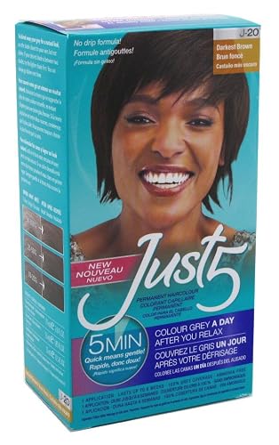 Just 5 Color Darkest Brown (6 Pack) Beauty & Personal Care Just My Style