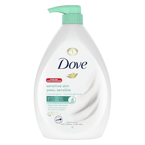 Dove Body Wash with Pump With Skin Natural Nourishers, Sensitive Skin, For Instantly Soft Skin And Lasting Nourishment 1 l-fragrance-free Beauty & Personal Care Dove
