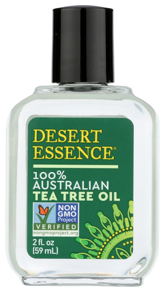 Desert Essence 100% Australian Tea Tree Oil Therapeutic Grade Essential Oil - Skin Cleansing, Clarifying, Soothing - Refreshing Air - Skin Care, Hair Beauty & Personal Care Desert Essence