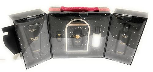 Victoria's Secret Very Sexy Night Eau De Parfum 5 Piece Gift Set 3.4 oz, Eau de Parfum, 2.5 oz Shimmer Fragrance Mist, Fine Fragrance Lotion, Fine Beauty & Personal Care Victoria's Secret
