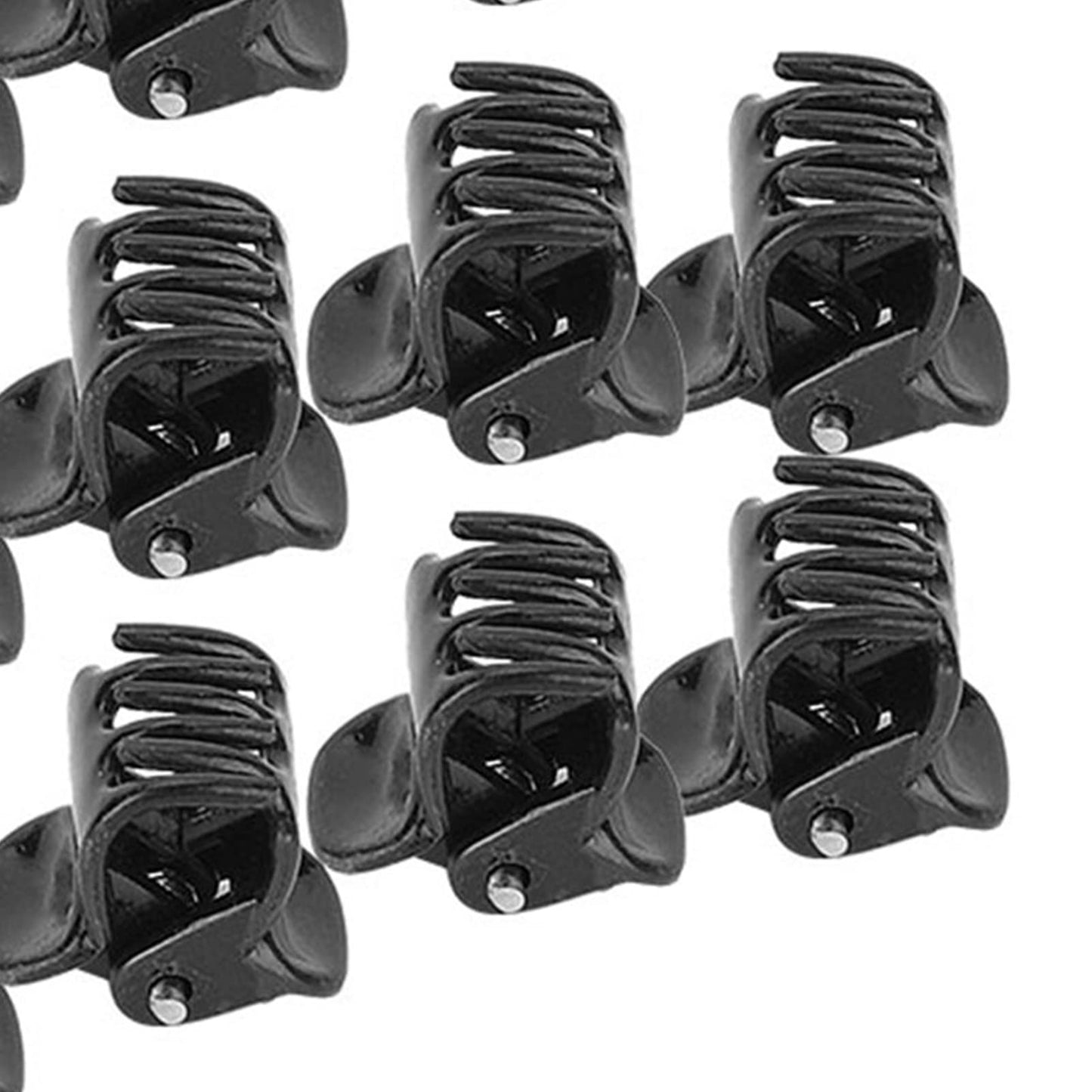 Haosie Mini Hair Clips Set - 100 Stylish Non-Slip Black Plastic Claw, Jaw Clips, Crown Claws and Clamps Hair Accessories for Girls and Women Beauty & Personal Care Haosie