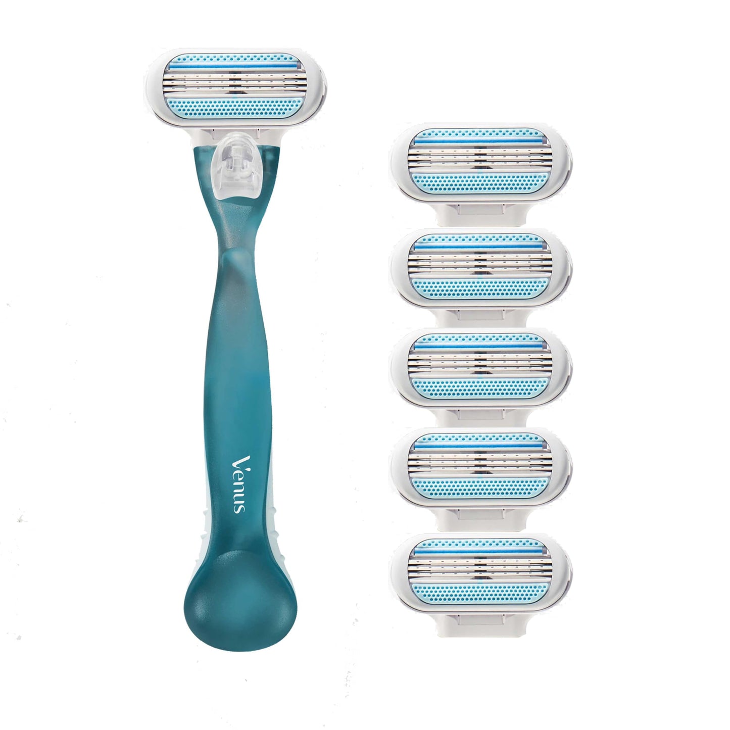 Gillette Venus Smooth Women's Razor Handle + 6 Refills with Soft-Grip Gel Handle Beauty and Personal Care Gillette Venus