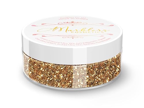 MARBLERS Twinkle Face & Body Glitter [Dark Gold] 0.18oz (5g) | Fine | Non-Toxic | Vegan | Cruelty-Free | Festival, Rave & Party Makeup | Eye, Hair Beauty & Personal Care MARBLERS