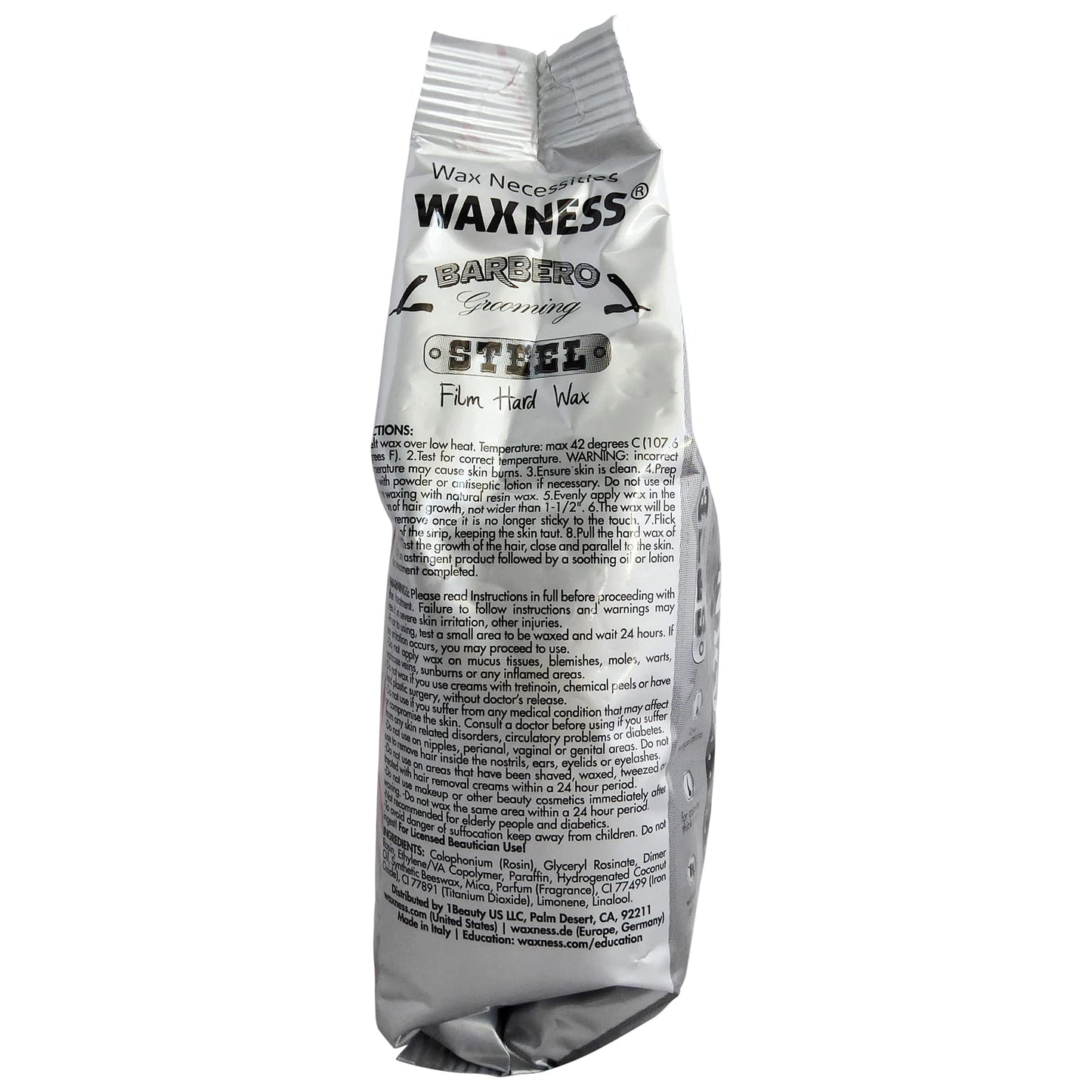Waxness Barbero Steel Hard Wax Beads 1.1 lb (500 g) - Stripless Hard Wax for Men’s Grooming, Effective on Coarse Hair, Smooth Application Beauty and Personal Care Waxness
