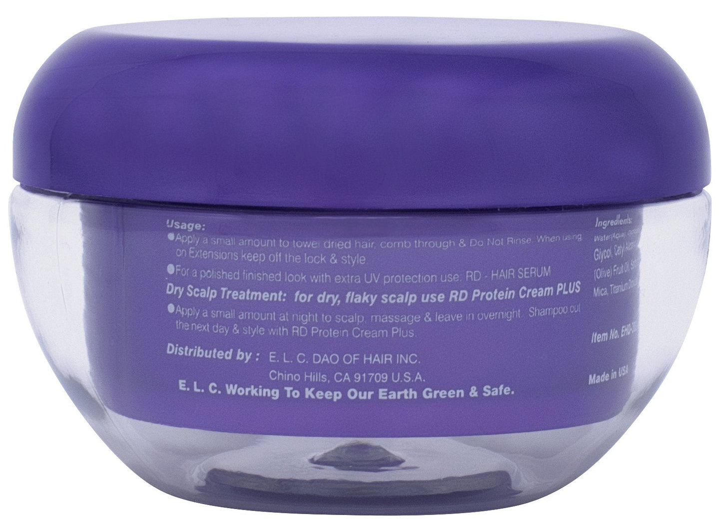 ELC Dao of Hair Repair Damage RD Plus Leave-In Protein Cream (2 oz) Healing & Smoothing Leave-in Treatment, Repairs, Smooths, Heat & Color Protection Beauty & Personal Care ELC Dao of Hair