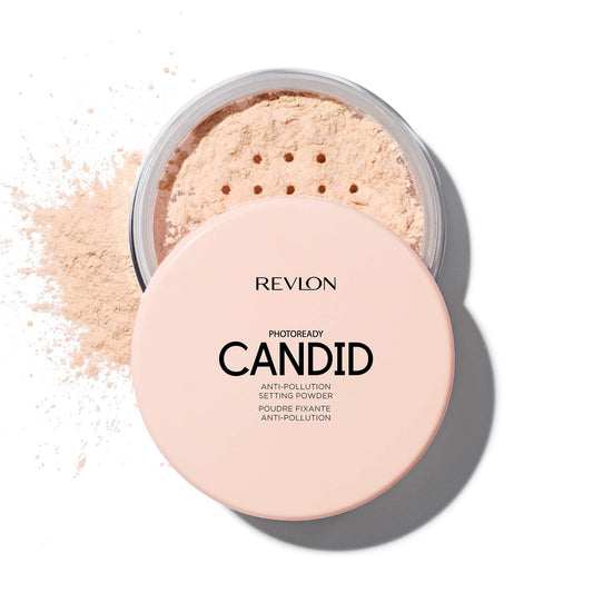 Revlon Setting Powder, PhotoReady Candid Blurring Face Makeup, Anti-Pollution, Lightweight & Breathable High Pigment, Natural Finish, 001 Universal Beauty & Personal Care REVLON
