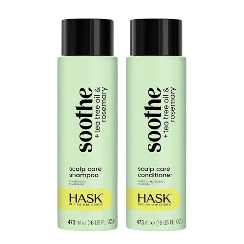 HASK Shampoo + Conditioner Set | Color Safe, Sulfate-Free, Paraben-Free, Gluten-Free, Cruelty-Free | 16oz each, 2 Pack Beauty & Personal Care HASK