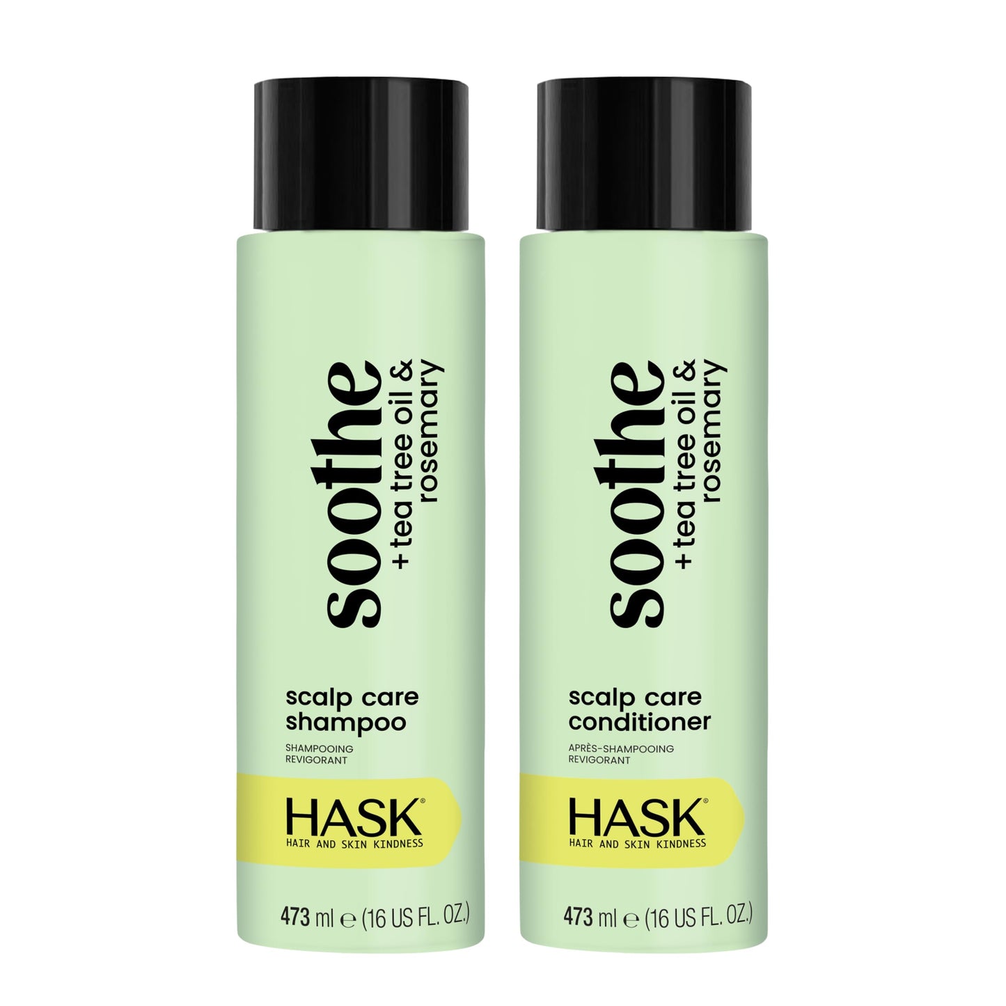 HASK Shampoo + Conditioner Set | Color Safe, Sulfate-Free, Paraben-Free, Gluten-Free, Cruelty-Free | 16oz each, 2 Pack Beauty & Personal Care HASK
