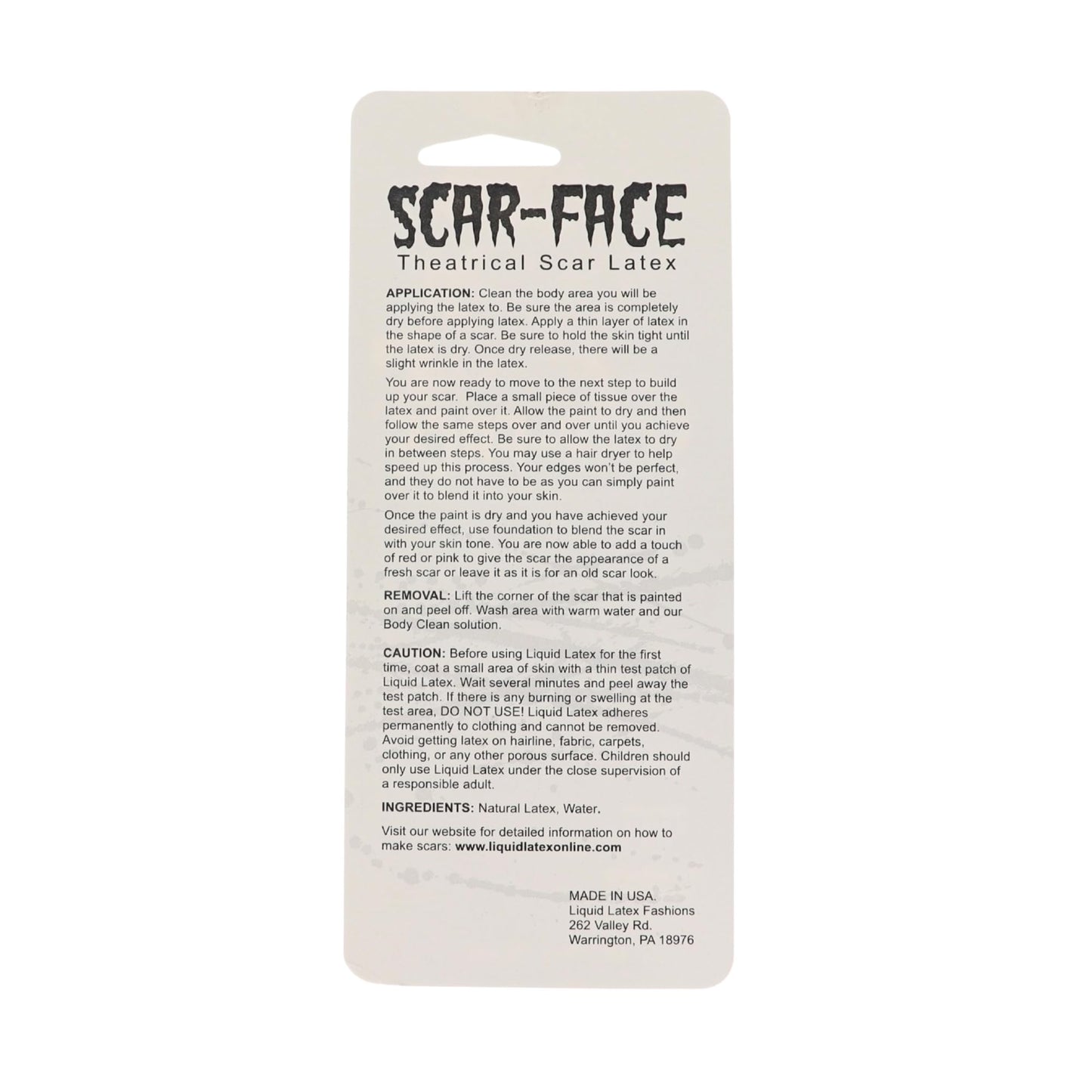 Flesh Scar Face Theatrical Liquid Latex 1 oz - Body Paint, Ammonia Free Ideal for Art, Halloween, Theater, Parties, and Cosplay Beauty & Personal Care Liquid Latex Fashions