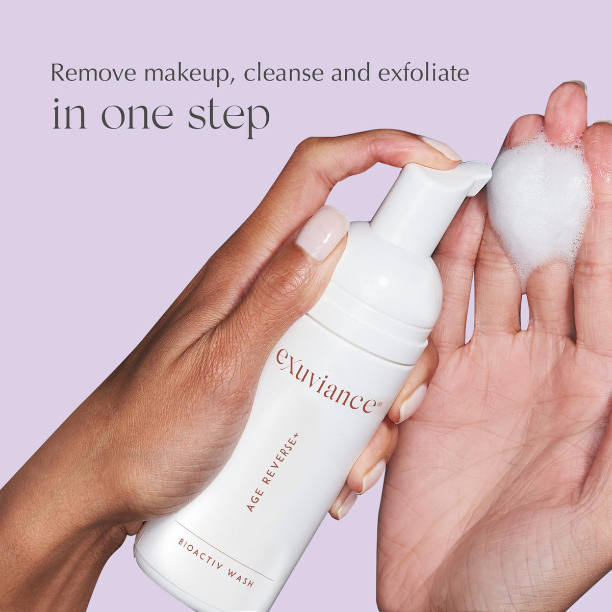 EXUVIANCE AGE REVERSE BioActiv Foaming PHA Face Wash and Makeup Remover with Botanical Extracts, Soap-Free 4.4 fl. oz. Beauty & Personal Care EXUVIANCE