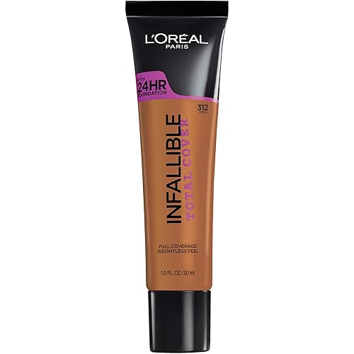 L’Oréal Paris Infallible Total Cover Foundation, Cocoa 1 Ounce Beauty & Personal Care L'Oreal Paris
