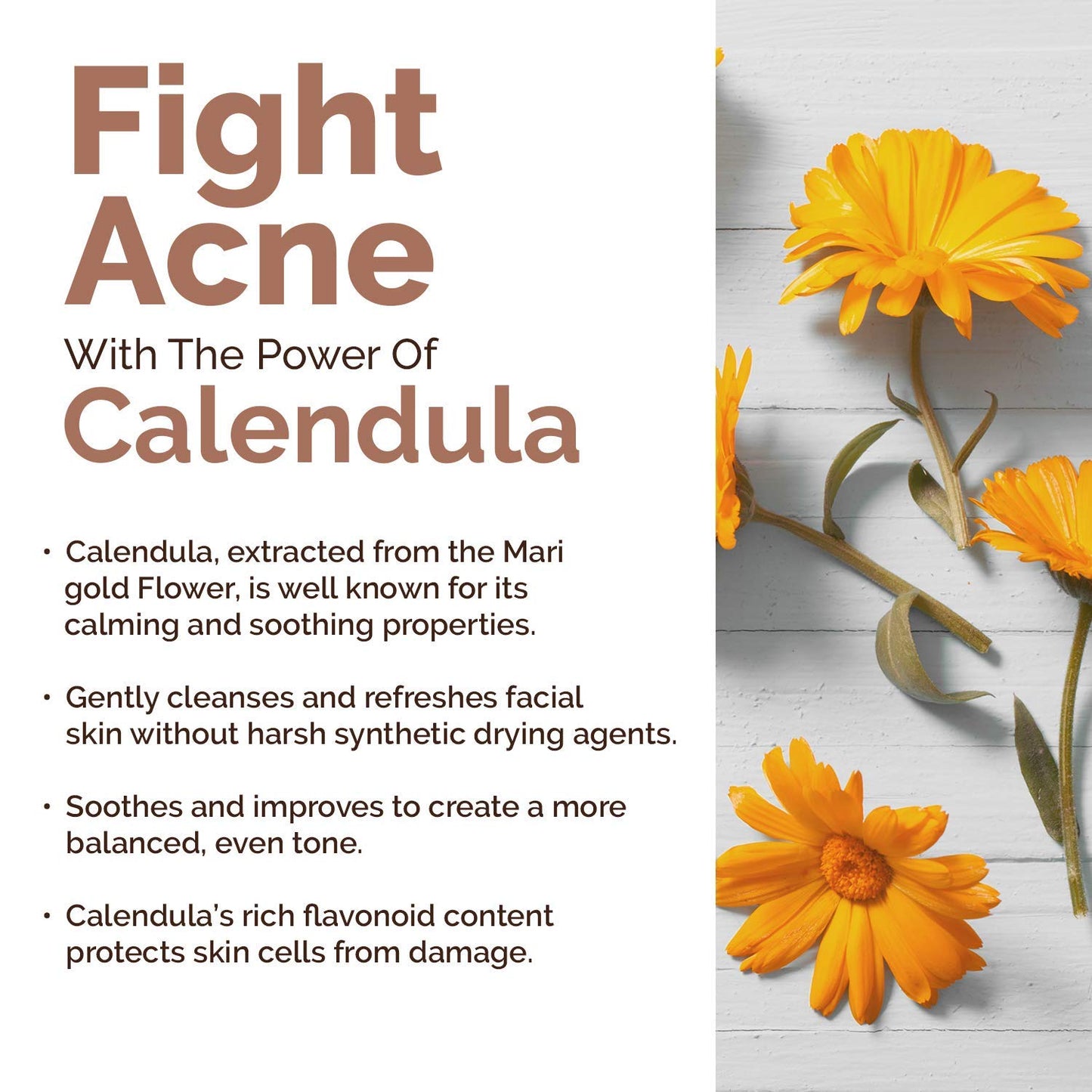 Richfeel Calendula Soap For Acne - 75g Pack of 4 Beauty & Personal Care Richfeel