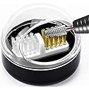 HiANNE Nail Art Cleaner Tool Case with Steel Wire Brush and Nylon Brush for Cleaning Carbide/Ceramic Nail Drill Bits, Anti-Splash Design, Removable Beauty & Personal Care HiANNE