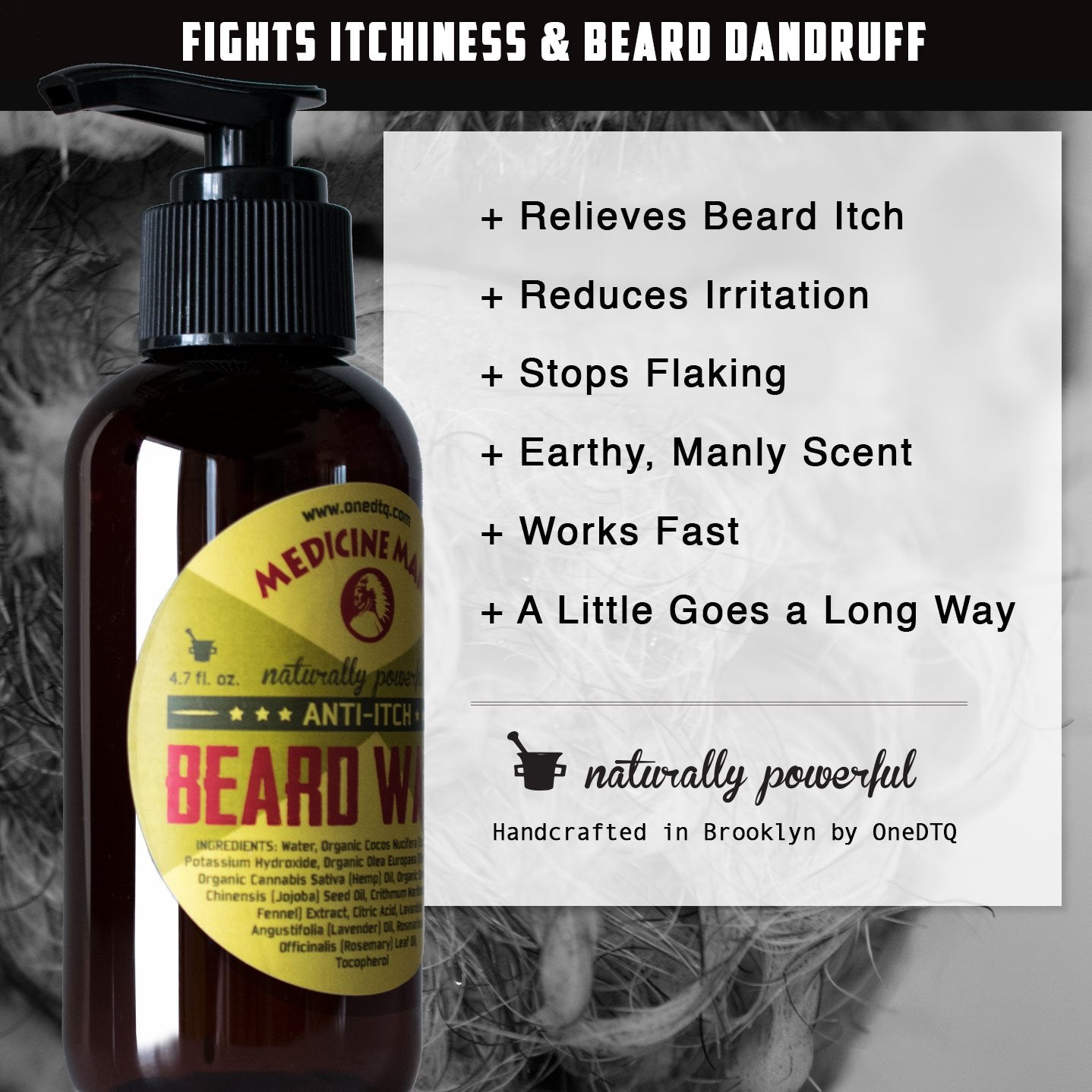 OneDTQ Medicine Man's Itchy Beard Wash 4,7 FL OZ Beauty & Personal Care OneDTQ