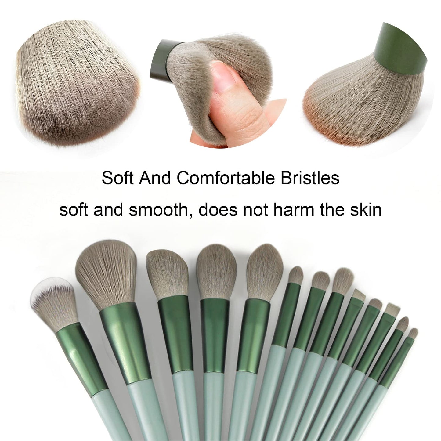 Koccido Makeup Brushes 22 Pcs Makeup Kit,Foundation Brush Eyeshadow Brush Make up Brushes Set (Green, 22 Piece Set) Beauty & Personal Care Koccido