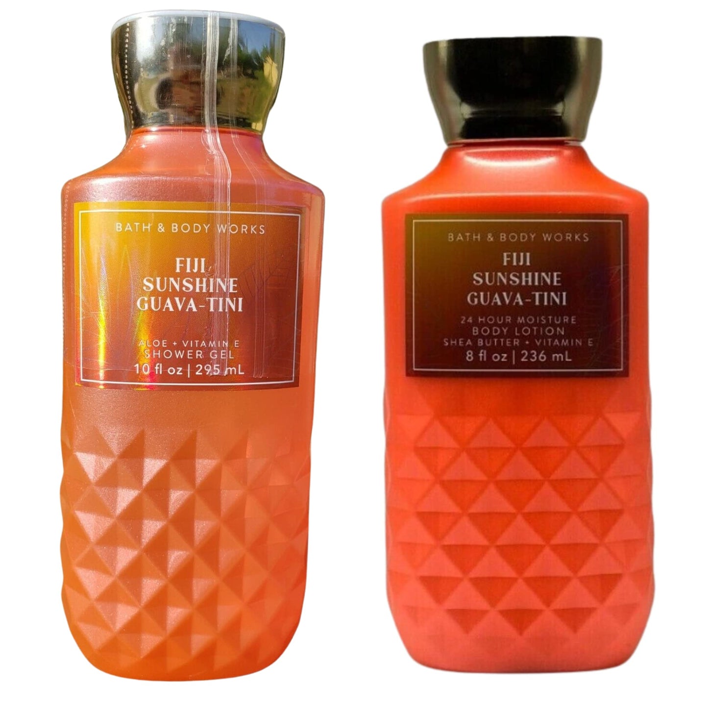 Bath and Body Works Gift Set of 10 oz Shower Gel and 8 oz Lotion (Fiji Sunshine Guava-tini) Beauty and Personal Care Bath & Body Works