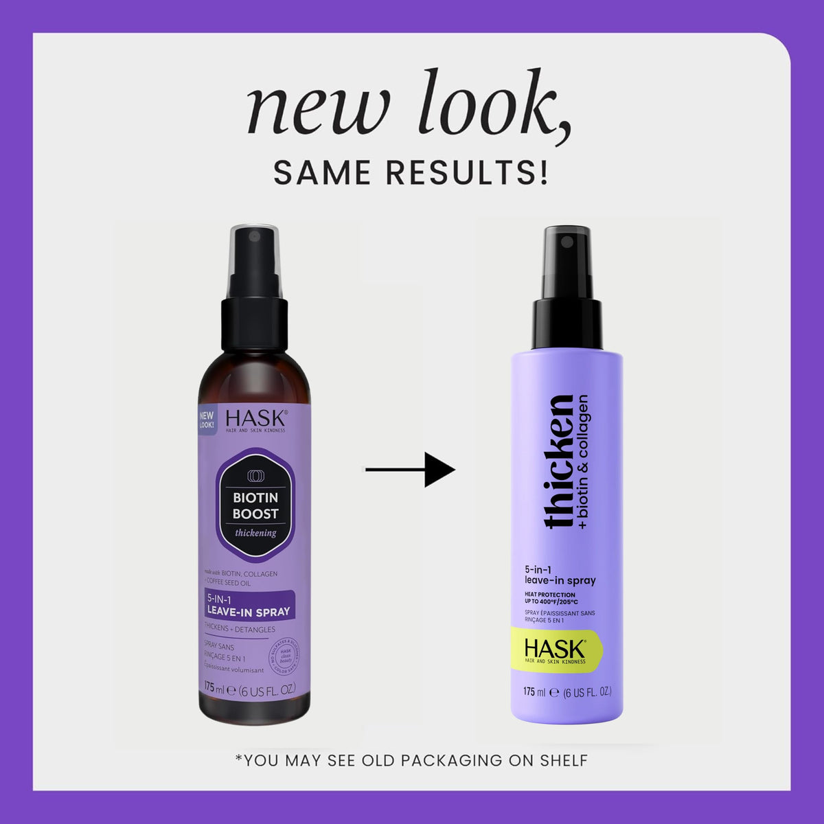 HASK Thicken Biotin 5-in-1 Leave-In Spray, 6 fl oz (Pack of 2)