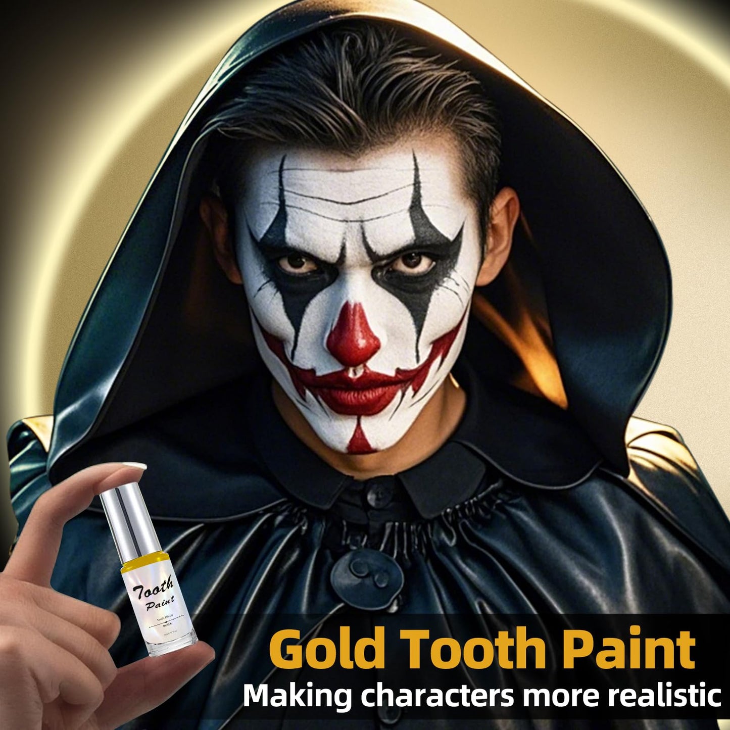 Gold Tooth Paint, Temporary Gold Out Tooth Makeup, Quick Dry & Realistic, No Streak, Perfect for Creating Golden Teeth SFX & Pirate Teeth Makeup Beauty & Personal Care VPCRT6