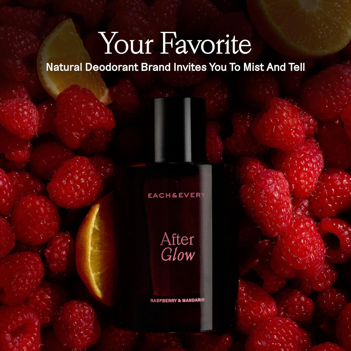Each & Every Hair & Body Mist - Hair Perfume & Body Spray for Women & Men, 100% Natural Fragrance Rasberry & Mandarain, Resfreshing Bright Sweet Beauty & Personal Care Each & Every
