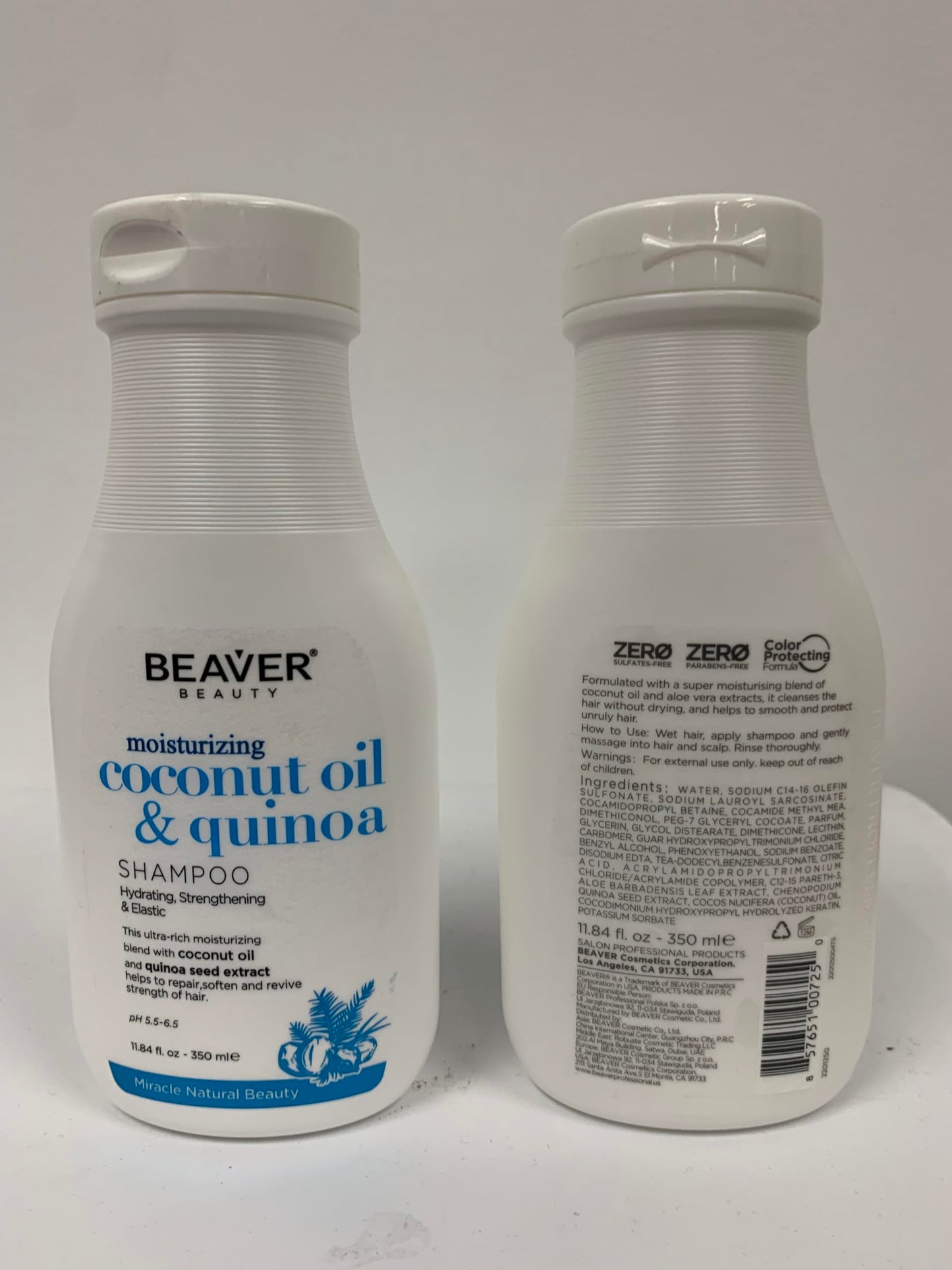 BEAVER Moisturizing Coconut Oil & Milk Shampoo AND Conditioner 350 ml Beauty & Personal Care D'iMYOOR