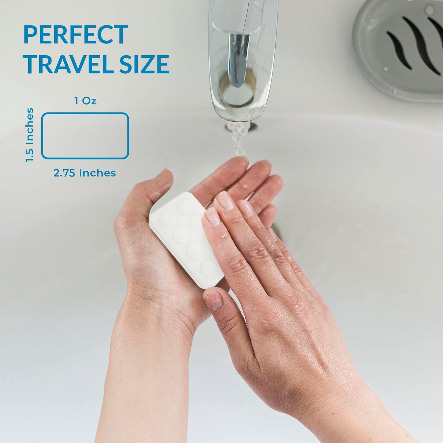 Travel Size Hotel Bar Soap 400 Count 1 oz Massage Bars Guest Amenities for Hotels Vacation Rentals and Short Term Rentals Paraben Free Green Tea Scent Beauty & Personal Care H2O Therapy