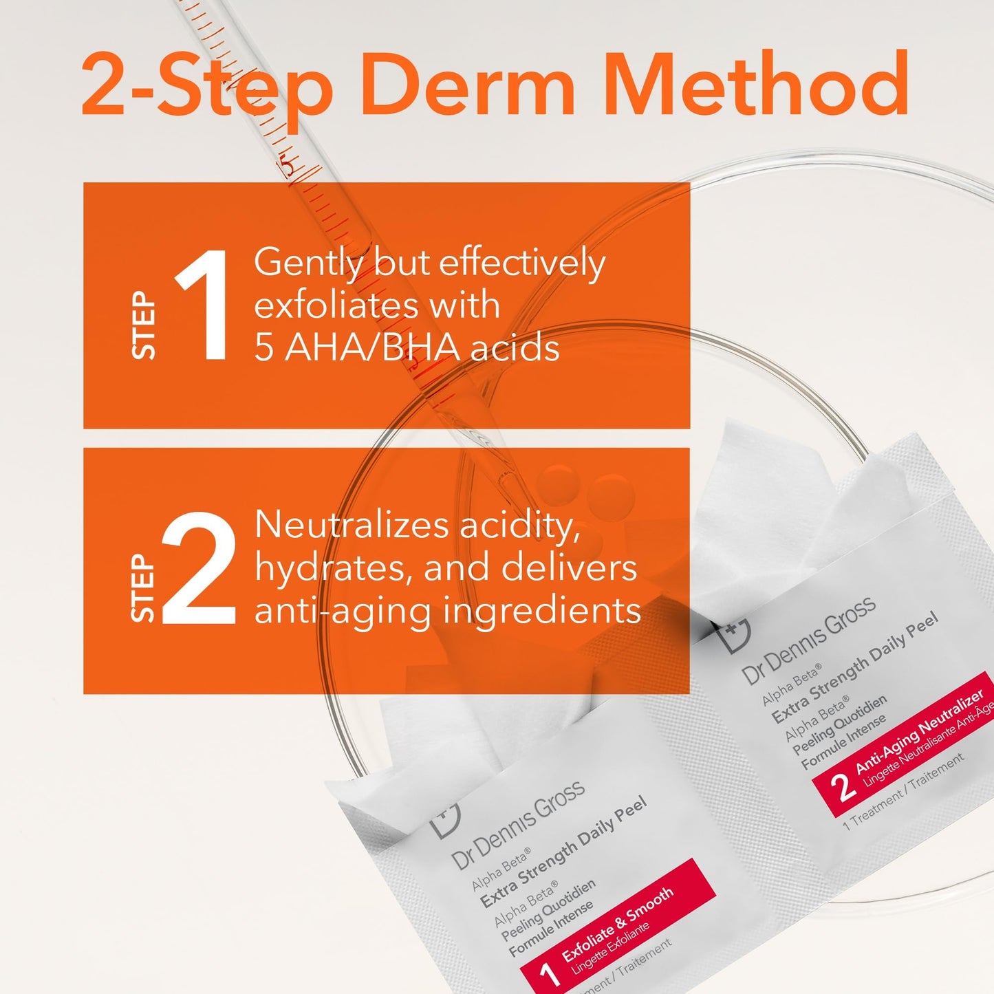 Dr. Dennis Gross Alpha Beta Extra Strength Daily Peel - 2-Step Exfoliating Pads for Enhanced Anti-Aging, Smoother Skin, and Radiant Complexion, 5 Beauty & Personal Care Dr Dennis Gross