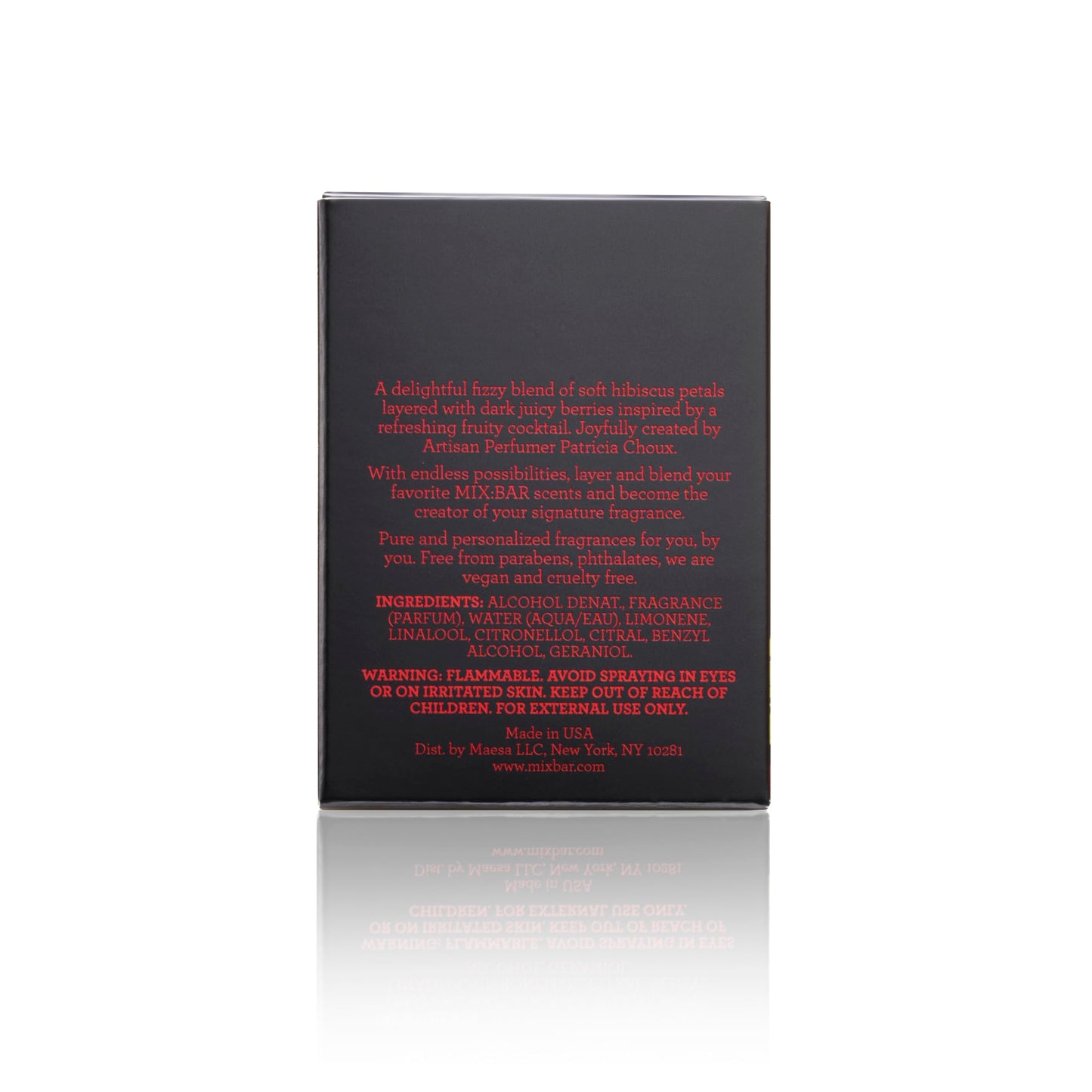 MIX:BAR Sparkling Hibiscus Perfume for Women - Bergamot, Hibiscus, Cashmere Musk, Champagne Bubble Fragrance Notes - Fruity Scent Eau de Parfum Spray Beauty & Personal Care MIX:BAR