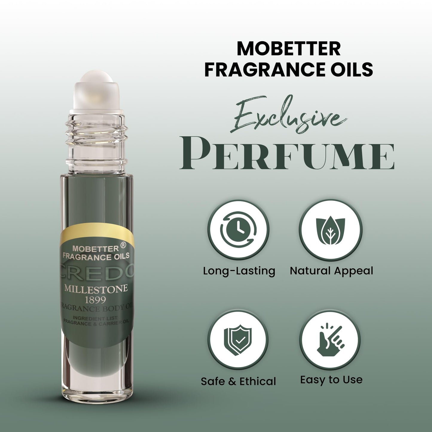 MOBETTER FRAGRANCE OILS Credo Millestone 1899 Cologne Men Fragrance Body Oil | Travel Size - Long Lasting Fragrance Beauty & Personal Care MOBETTER FRAGRANCE OILS