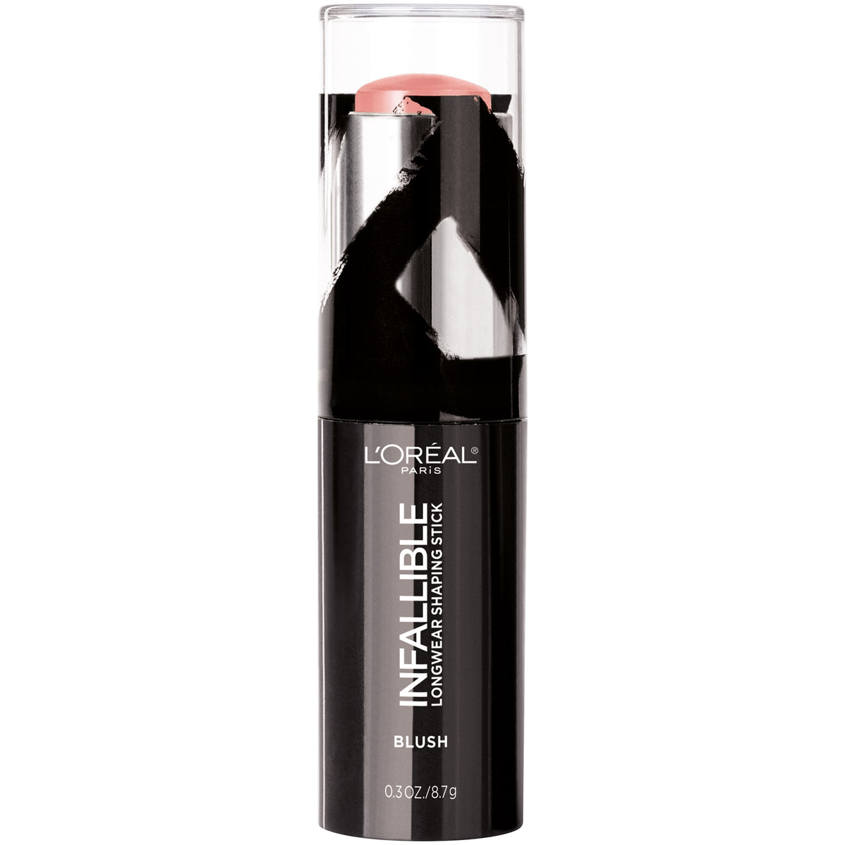 L'Oreal Paris Makeup Infallible Longwear Blush Shaping Stick, Up to 24hr Wear, Buildable Cream Blush Stick, 45 Sexy Flush, 0.3 oz.