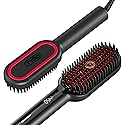 TYMO Hair Straightener Brush - Upgraded Ionic Plus Straightening Brush with Dense Bristles, 16 Temps, Dual Voltage | Ceramic Hot Comb for Women | Flat Beauty & Personal Care TYMO