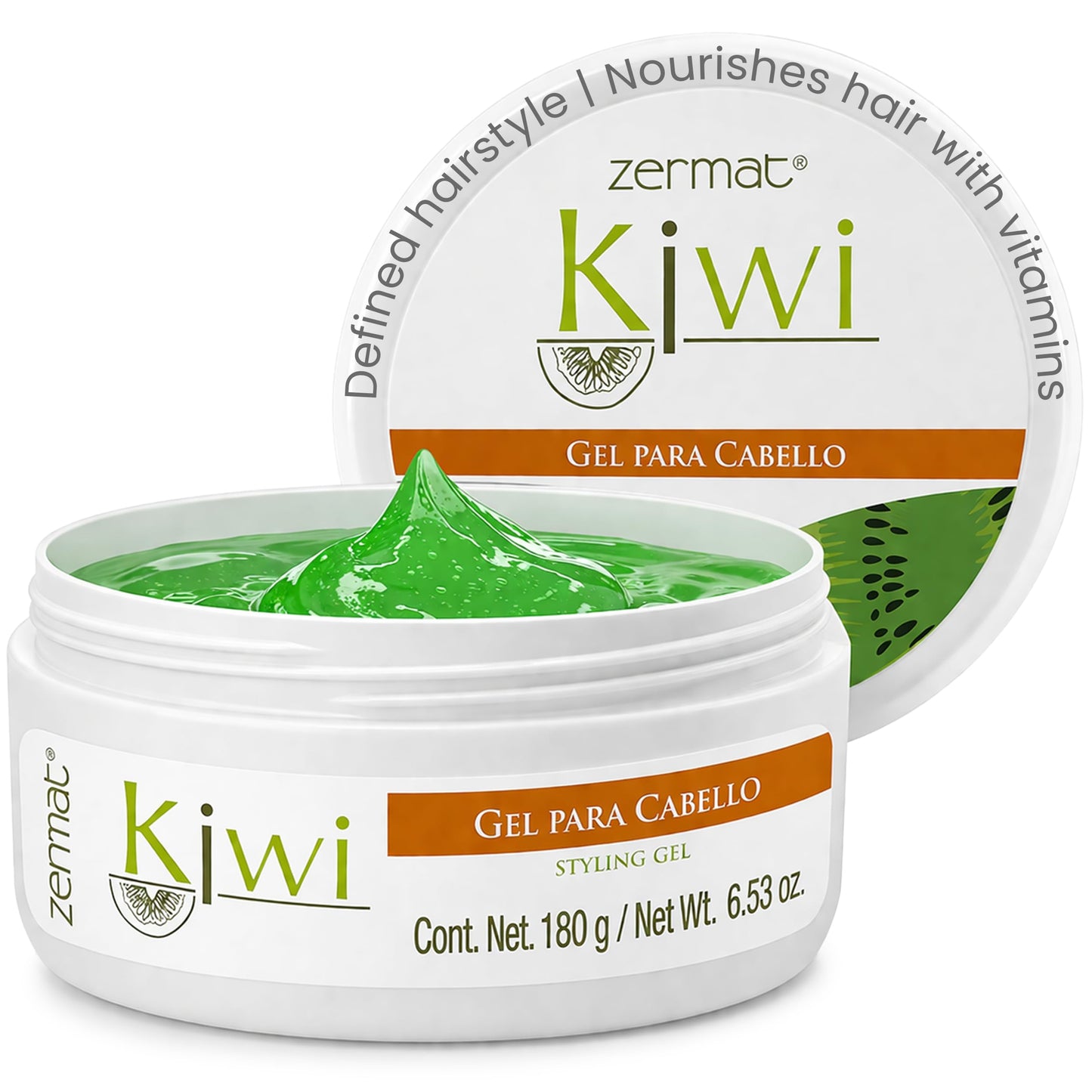 Zermat, Hair Gel, Kiwi, Styling Ge Controll, Shapes and Styles, 6.53 Oz. Beauty & Personal Care Zermat