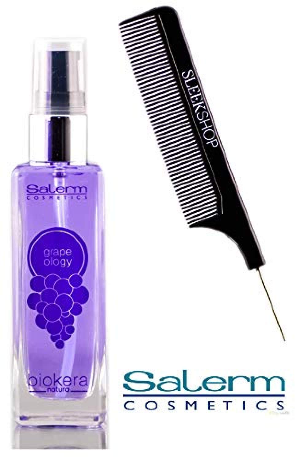 Salerm Cosmetics GRAPEOLOGY SERUM, Biokera Natura (STYLIST LIST) Grape Oil for Deep-Reaching Hair Nourishment (1.9 oz - ORIGINAL SIZE with PUMP) Beauty & Personal Care SALERM