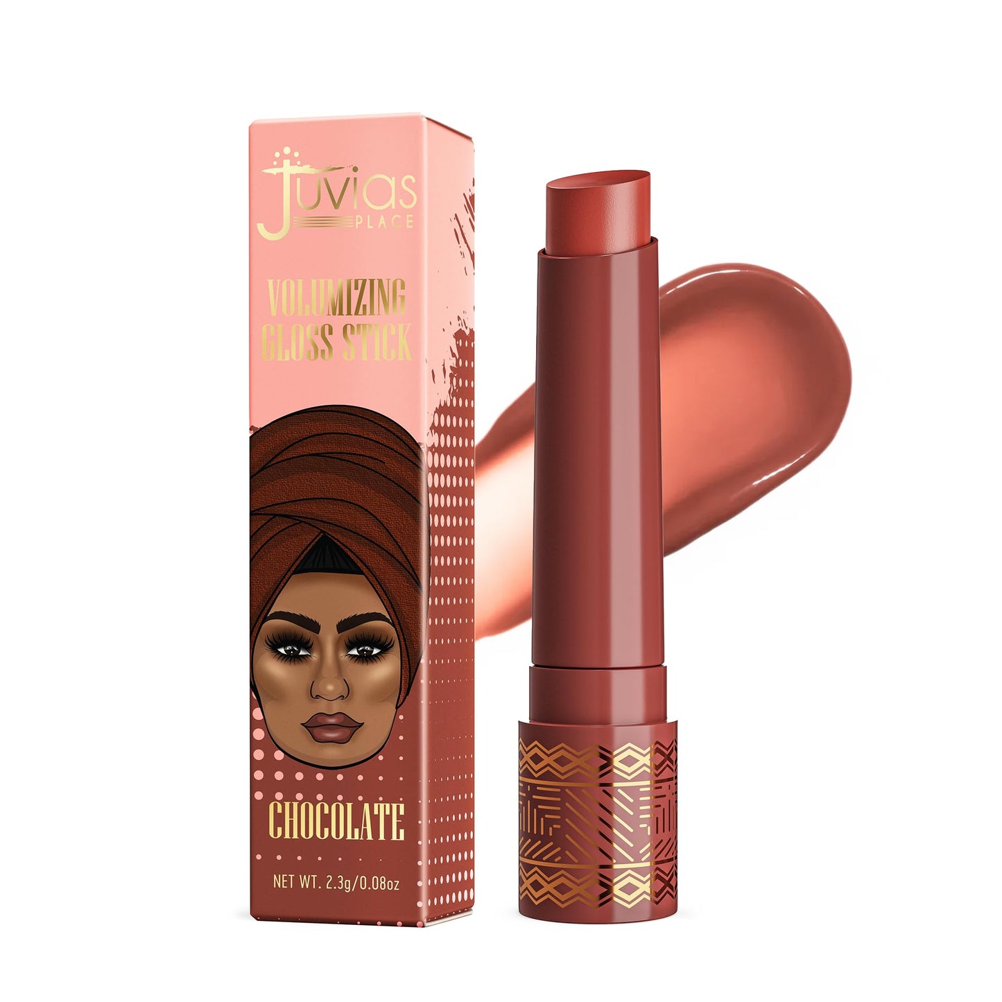 Juvia's Place Volumizing Gloss Stick - Chocolate - Shiny Luscious Lips with Nourshing Hydration, Plumping, Lip Plumper, Plumping Lip Balm, Hydrating Beauty & Personal Care Juvia's Place