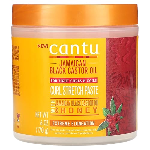 Cantu Jamaican Black Castrol Oil Curl Stretch Paste with Honey 6 oz Beauty & Personal Care Cantu