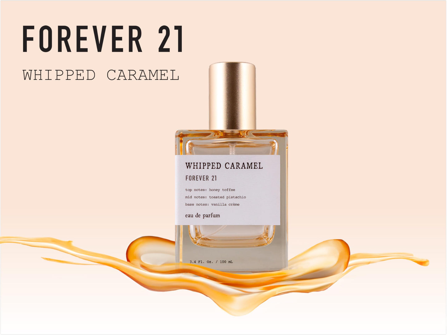 Whipped Caramel Eau de Parfum, 3.4 fl. oz., by Forever 21 Beauty & Personal Care Forever 21