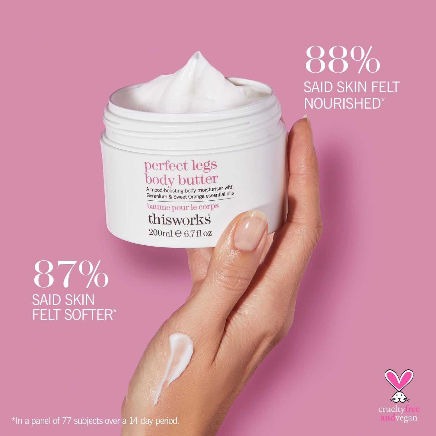 THISWORKS Perfect Legs Body Butter - Deeply Hydrating Body Cream with Hyaluronic Acid, Shea Butter & Hemp Extract - Nourishing, Moisturizing Beauty & Personal Care THISWORKS