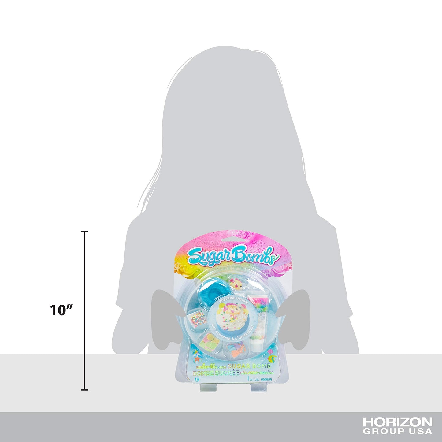 Sugar Bombs by Horizon Group USA. Design & Decorate Your Own Under The Sea Themed Fizzing Bomb. Fizz in Bowl to Revel Hidden Surprise Gift. Embellish Beauty and Personal Care Sugar Bombs