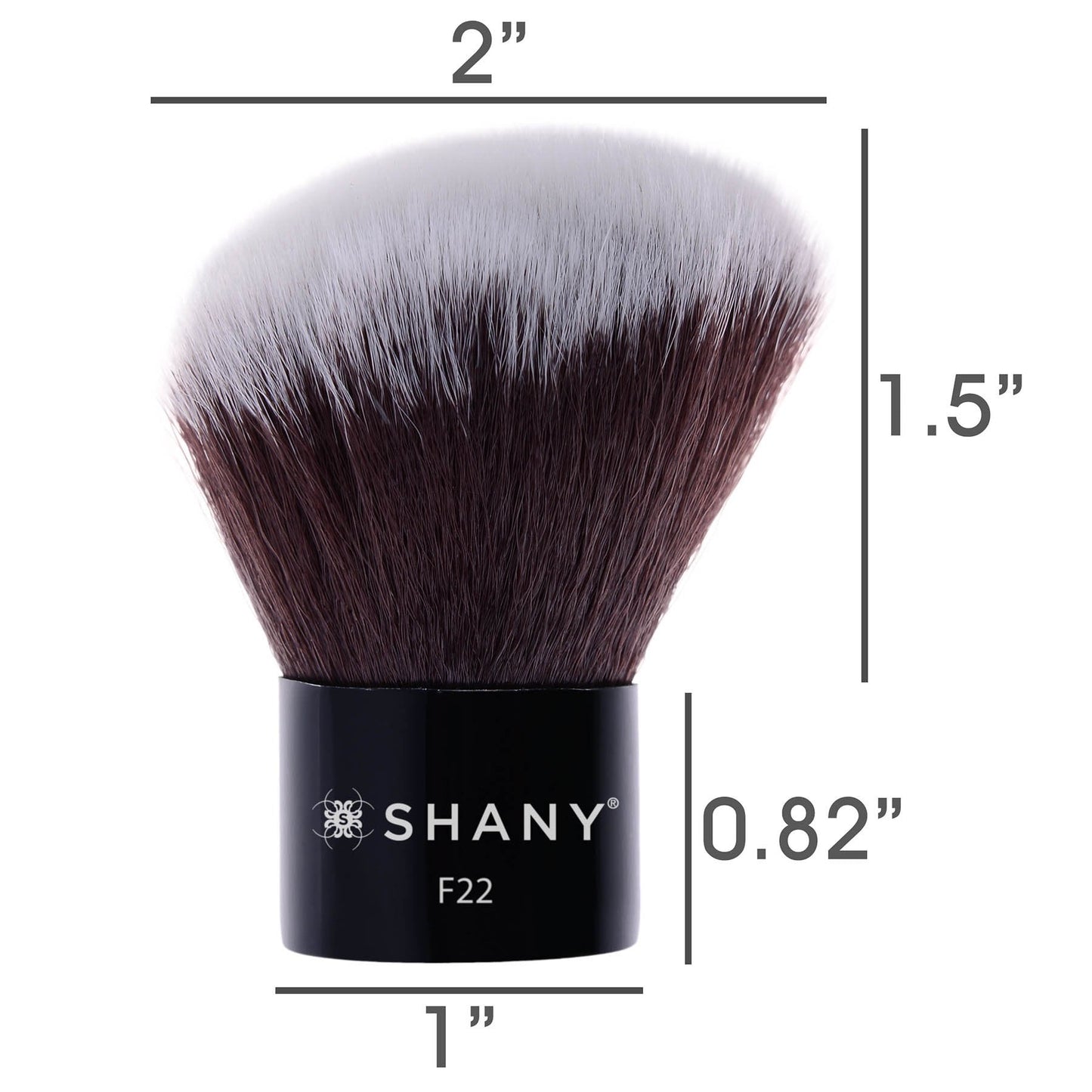 SHANY Angled Kabuki-Blush & Bronzer- Vegan-friendly, Synthetic Bristles Beauty & Personal Care SHANY