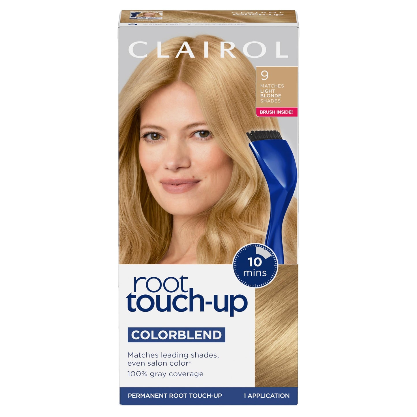Clairol Root Touch-Up by Nice'n Easy Permanent Hair Dye, 9 Light Blonde Hair Color | 100% Gray Coverage | Easy Brush Application | Matches Beauty & Personal Care Clairol