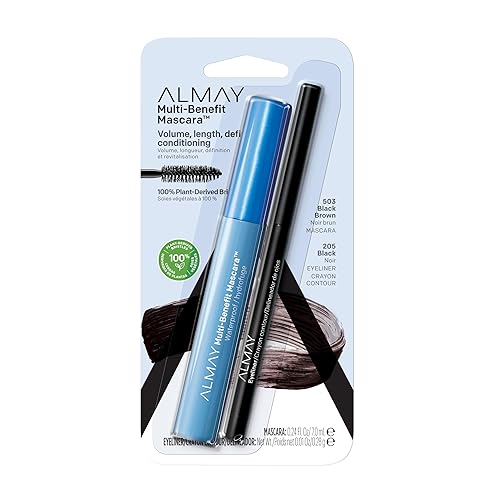 Almay Multi-Benefit Mascara and Eyeliner Duo, Eye Makeup Gift Set for Women, Black Brown Beauty & Personal Care Almay