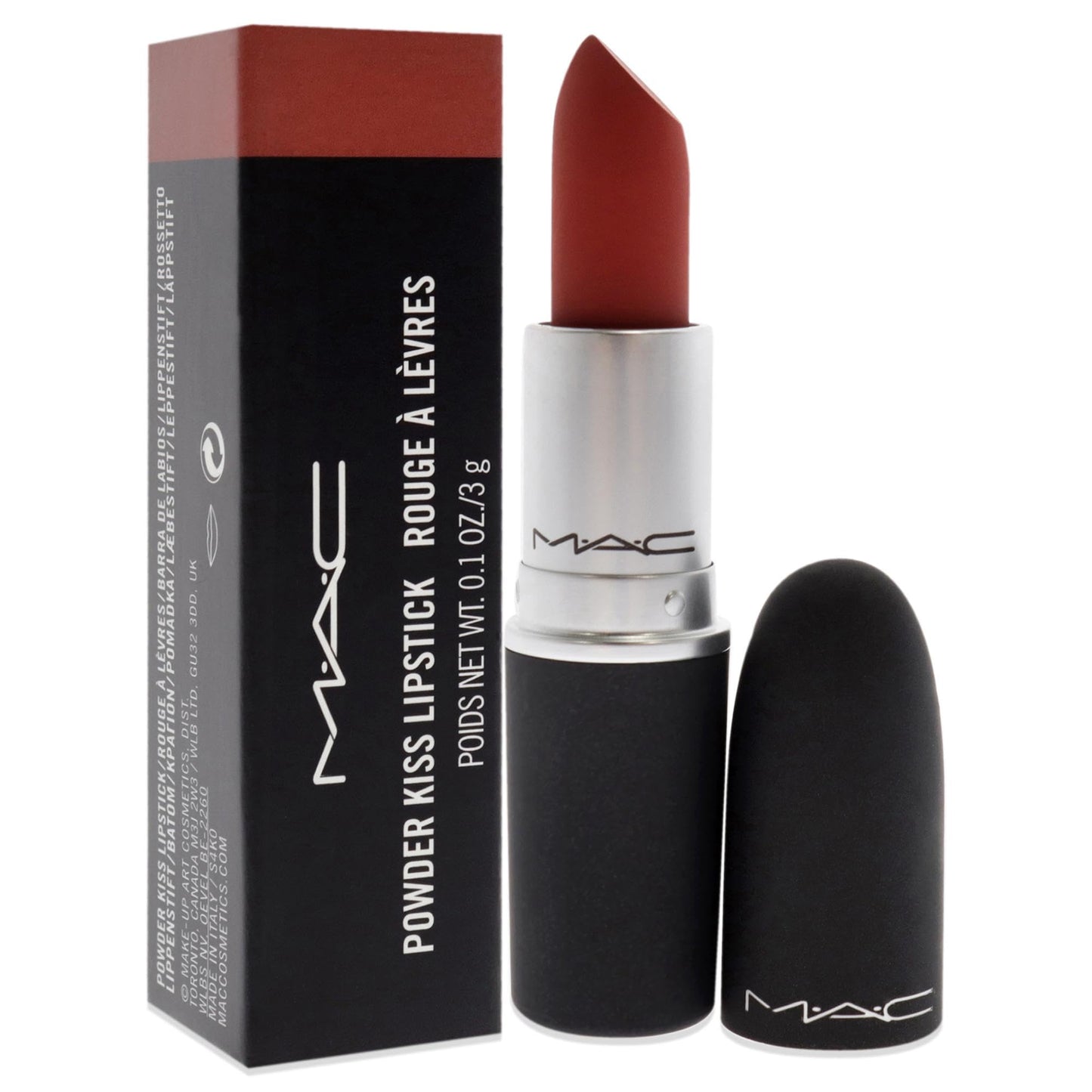 MAC Powder Kiss Lipstick - Devoted To Chili Lipstick Women 0.1 oz Beauty & Personal Care MAC