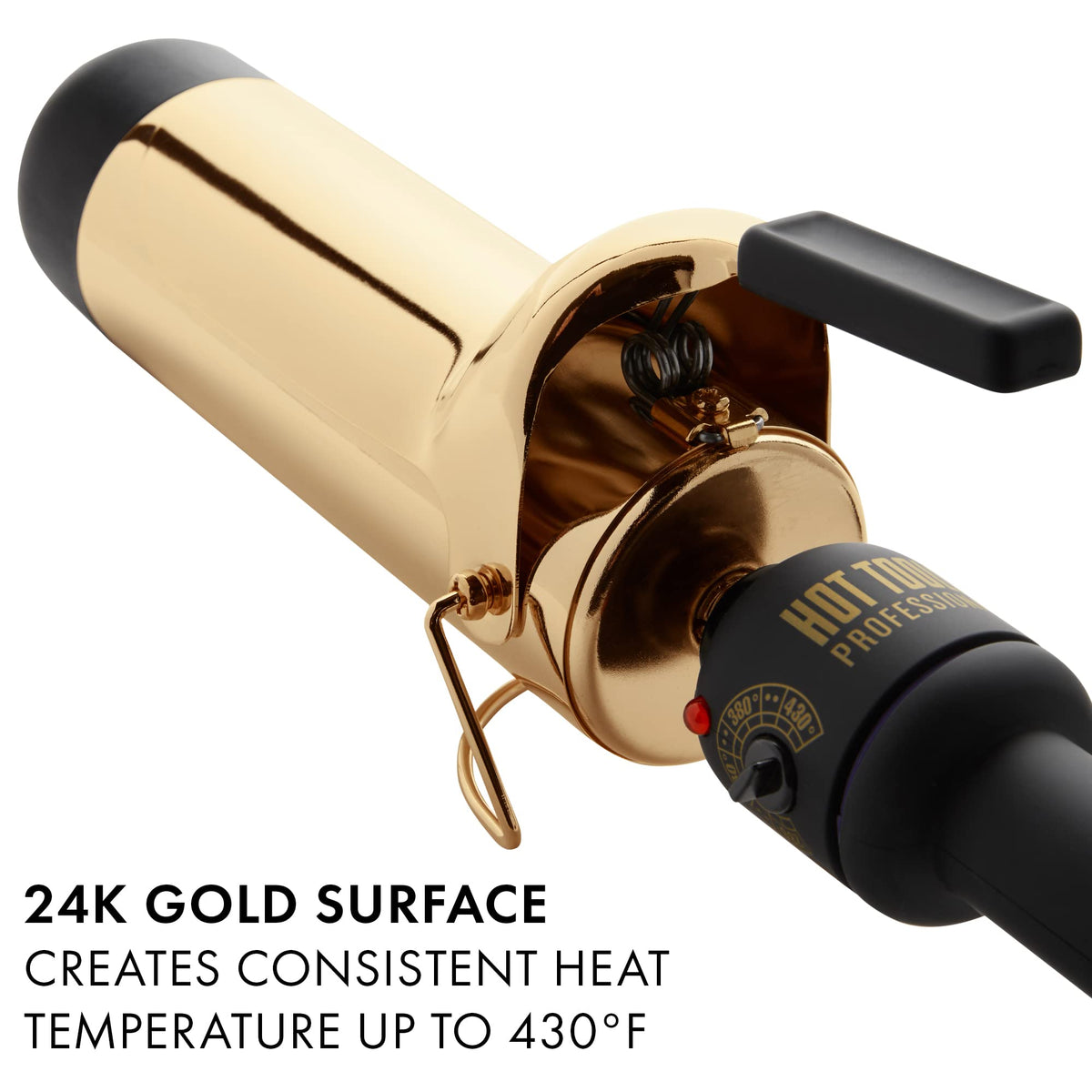 HOT TOOLS (2018 MODEL) Pro Artist 24K Gold Jumbo Curling Iron | Long Lasting, Defined Curls (2 in) Beauty & Personal Care HOT TOOLS
