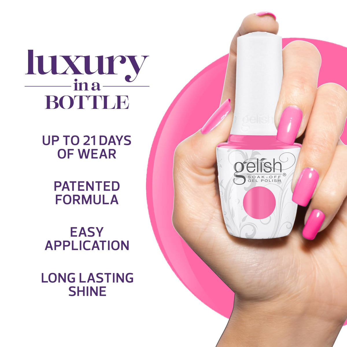 Gelish Summer Let's Roll Collection Gel Nail Polish Don’t Be A Tease, 15 mL