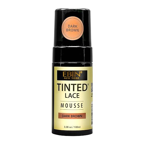 EBIN NEW YORK TINTED LACE MOUSSE - 3.38oz/ 100ml - Dark Brown Beauty & Personal Care EBIN NEW YORK