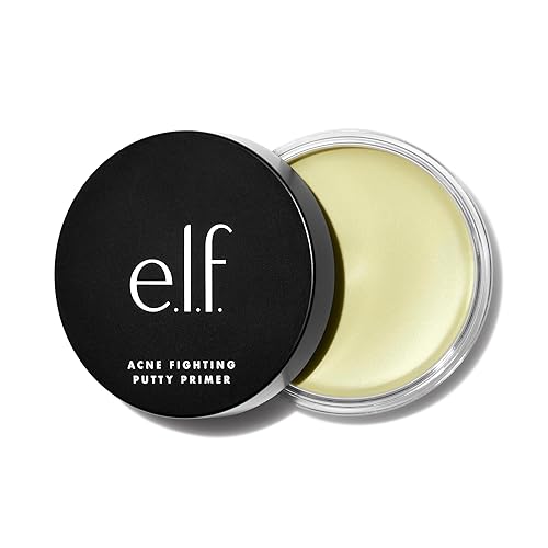 e.l.f. Acne Fighting Putty Primer, Infused with 1.8% Salicylic Acid, Helps Prevents Future Breakouts & Helps Reduce Redness, Minimizes Appearance Beauty & Personal Care e.l.f.